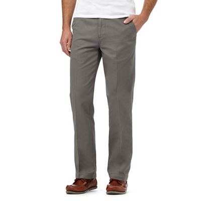 Maine New England Grey flat front chinos